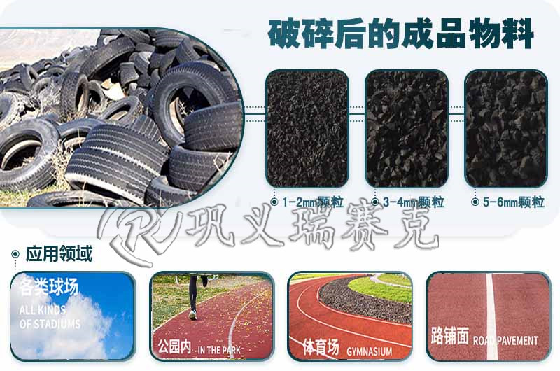 廢舊輪胎加工成橡膠顆粒設備廠商高質量完成品質作業